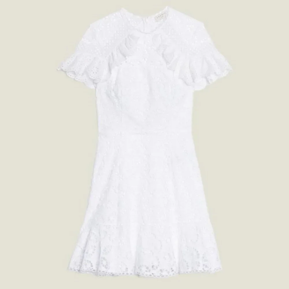 Sandro ✨ Ruffles and Lace Mini dress - Picture 5 of 10